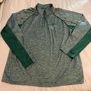 USF BULLS quarter zip dry fit long sleeve